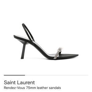 Saint Laurent Rendez-Vous 75mm Leather Sandals